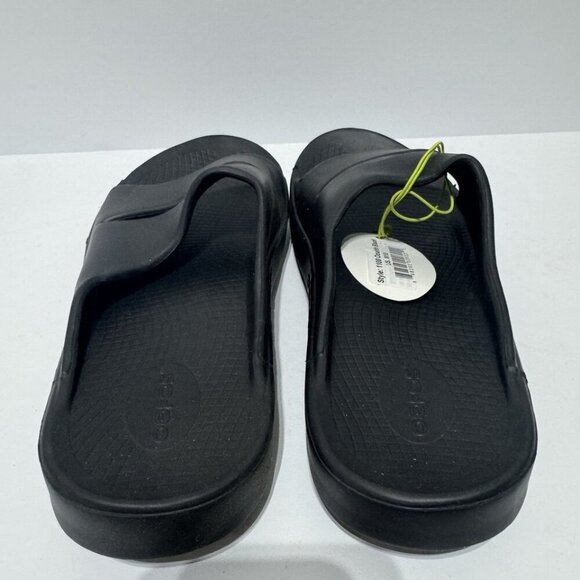 Oofos Mens Ooahh Sandals Black Size 10 main image 2